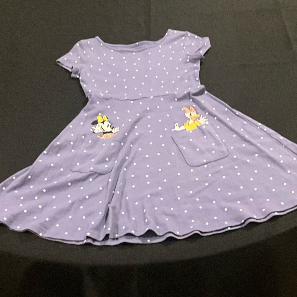 Charming Lavender Kids Dress with Polka Dots